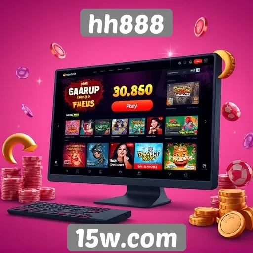 Análise da interface do site hh888